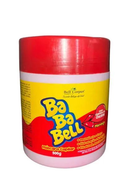 Máscara Capilar Bababell Morango 500g
