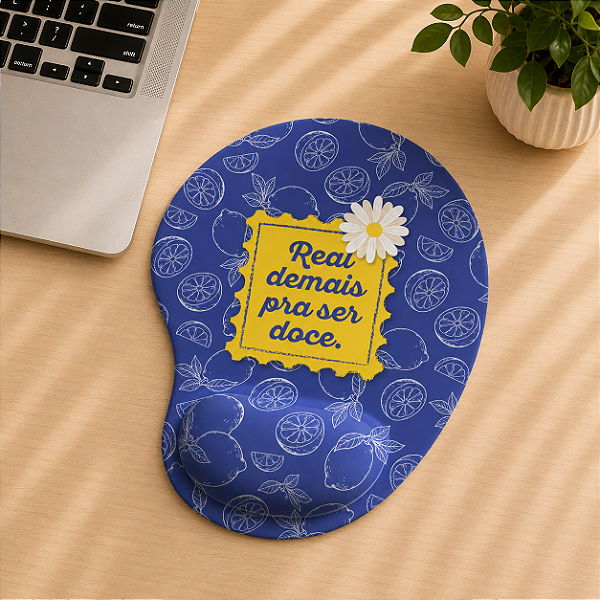 Mouse Pad Ergonômico | Real Demais Pra Ser Doce