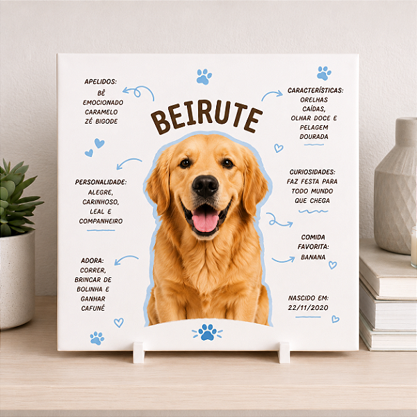 Azulejo Personalizado Dog