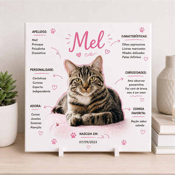 Azulejo Personalizado Cat