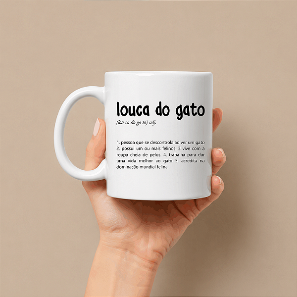 Caneca Louca do Gato
