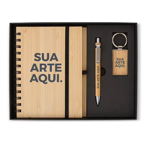 KIT EXECUTIVO ECO BAMBU 3 PEÇAS