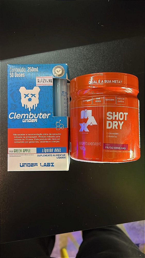 Suplementos Cleanbuter e Shot dry