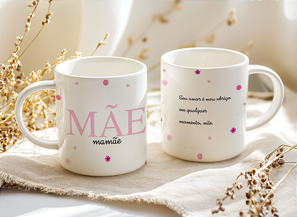 Caneca porcelana Dia das Mães