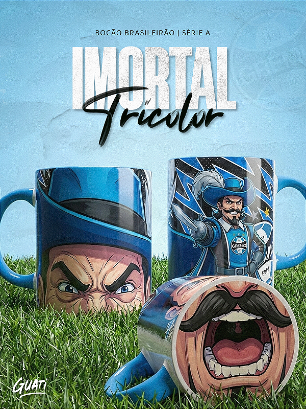 Caneca Bocão times Brasileirão designer Guati