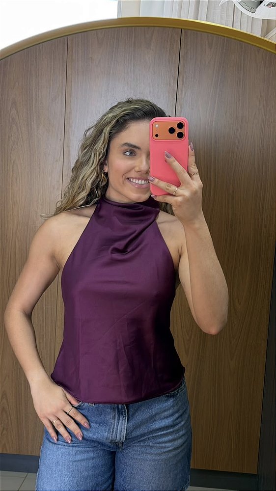 Blusa Cetim Zara