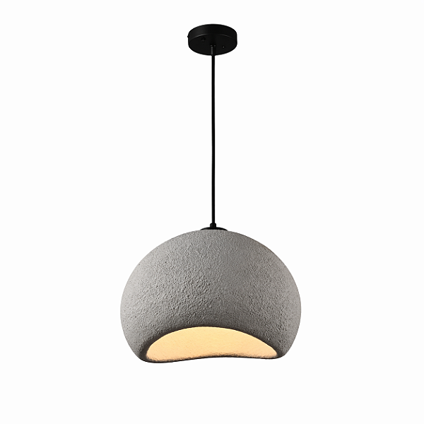 Pendente Industrial em Concreto 40x30cm E27 com Cabo 3m (DCD04086)