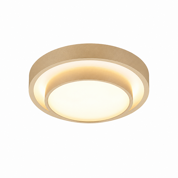 Plafon LED Dourado 50x11CM 45W Bivolt