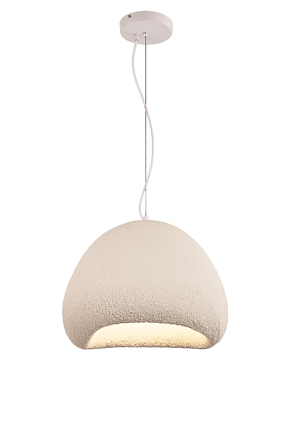 Pendente em Metal Resina Branco 30cm E27 (DCD04122 )