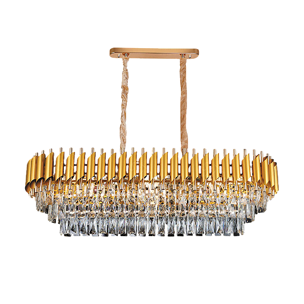 Pendente Dourado com Cristal Transparente (DCD06635)