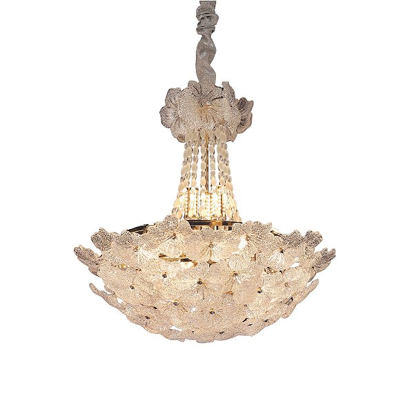 Pendente de Cristal Dourado com Vidro 16xE14 (DCD00913)