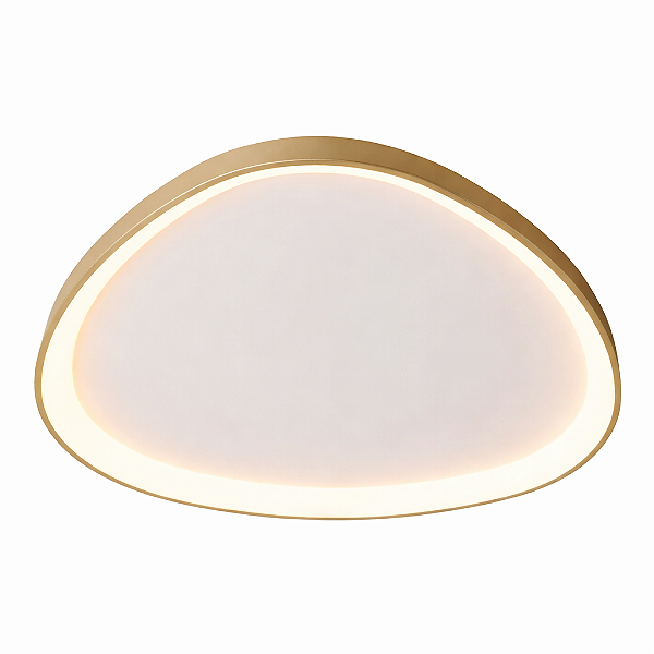 Plafon LED Dourado 62cm 78W Bivolt 3000K (QX05634)