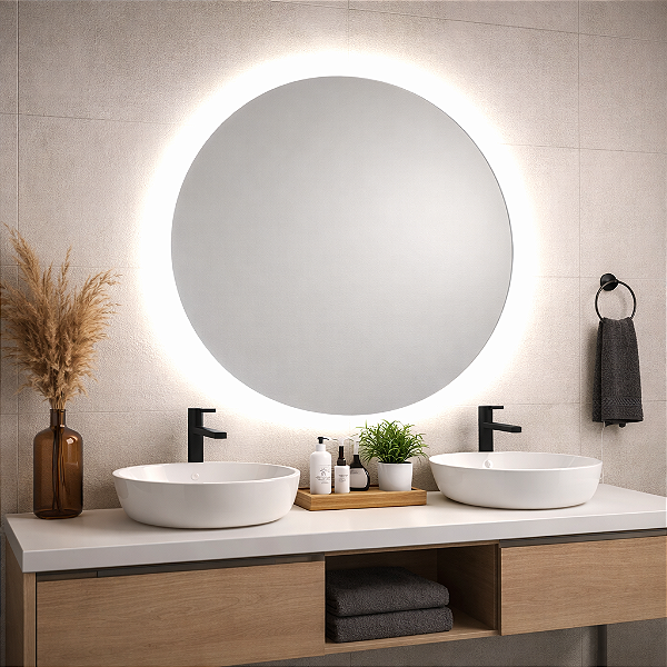 Espelho com LED Dimerizável 55cm 25W 4000K IP67