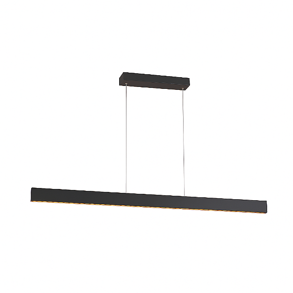 Pendente LED Preto em Metal e Acrílico 121cm 29W 3000K Bivolt (DCD01838)