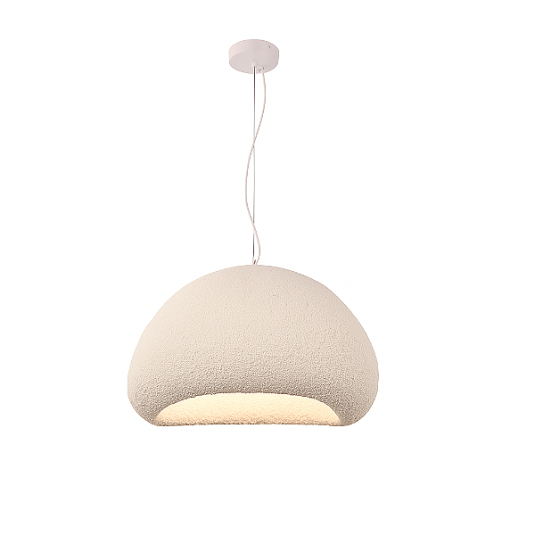 Pendente em Metal e Resina Branca 40x30cm E27 (DCD04085)