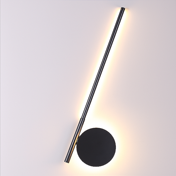 Arandela LED Linear Preta 16W 3000K 800lm Bivolt (DCB01127)