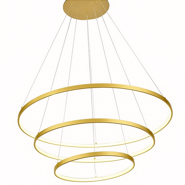 Pendente LED Dourado 90W Luz Quente 3000K Bivolts (DCD015002)