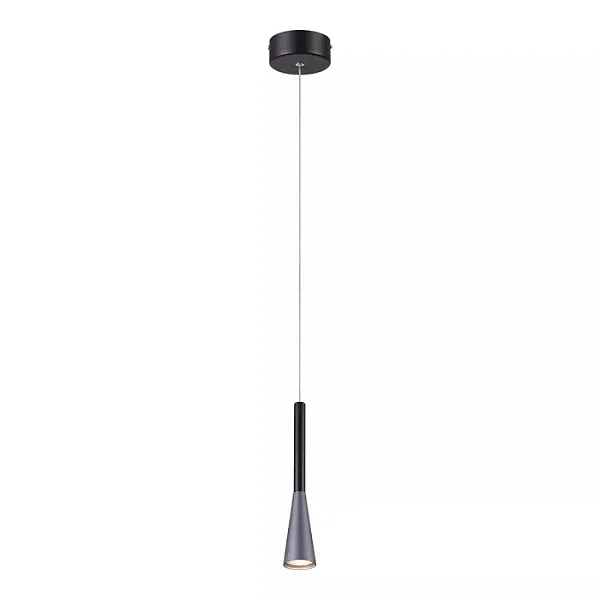 Pendente LED Cinza 10X10X15cm 6W 3000K (DCD01814D)