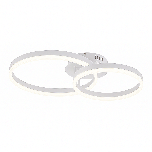 Plafon LED Circular Branco 30×40cm 44W 3300lm Bivolt (QX05328)