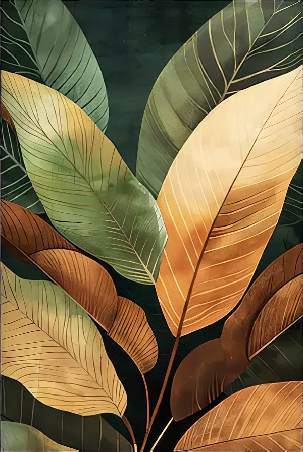Quadro Decorativo Folhagens de Plantas 1432
