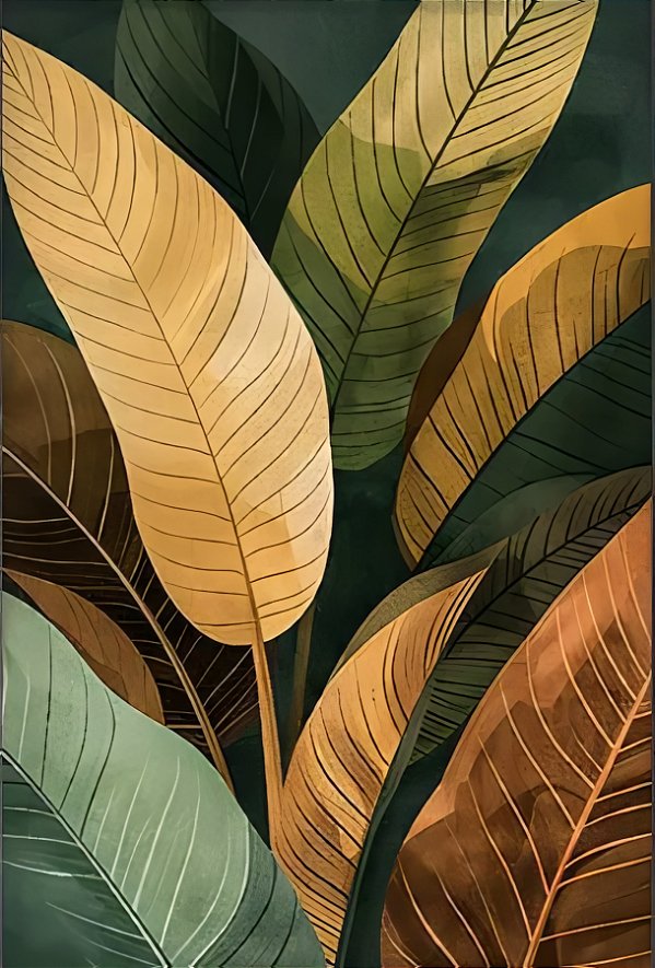 Quadro Decorativo Folhagens de Plantas 1434