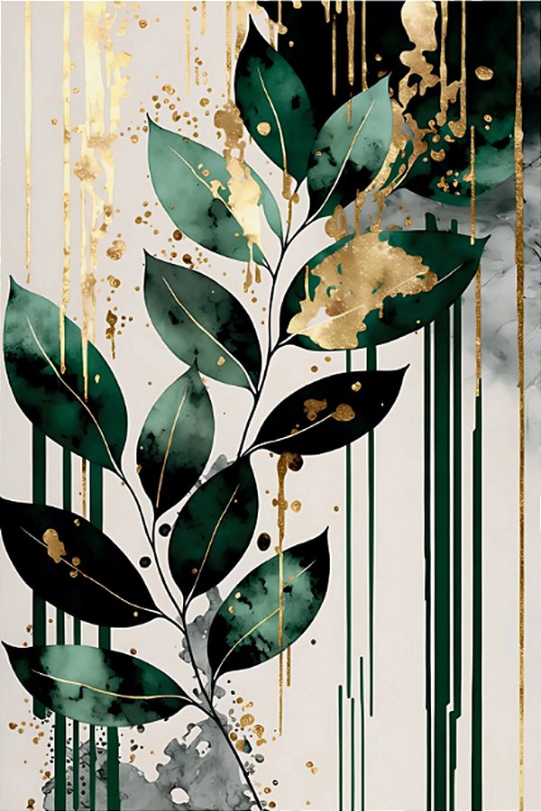 Quadro Decorativo Folhagens de Plantas 1441