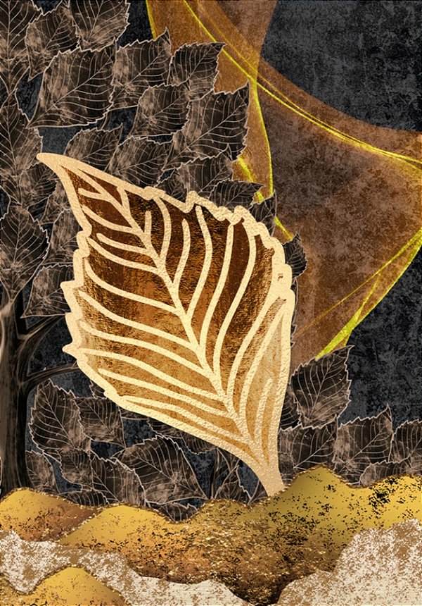 Quadro Decorativo Folhagens de Plantas 1505