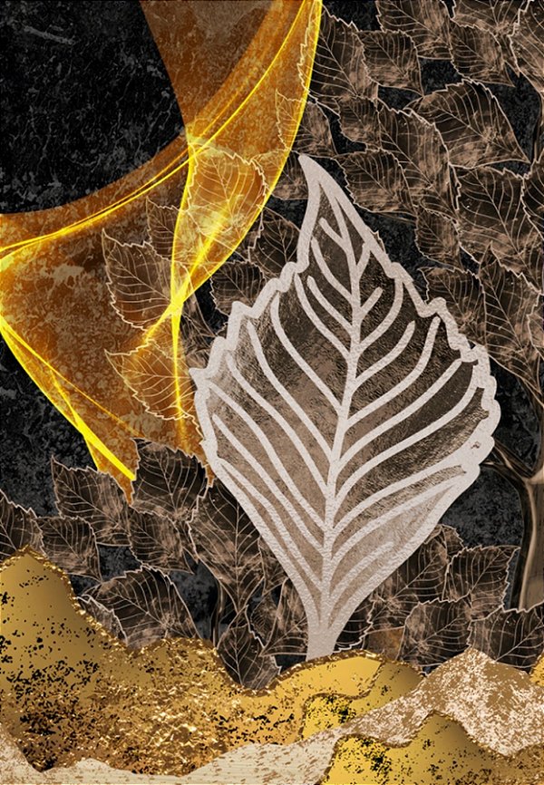Quadro Decorativo Folhagens de Plantas 1506
