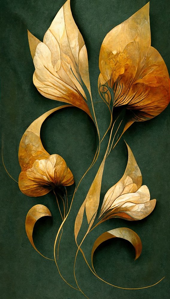 Quadro Decorativo Folhagens de Plantas 1562