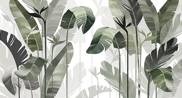 Quadro Decorativo Folhagens de Plantas 1606