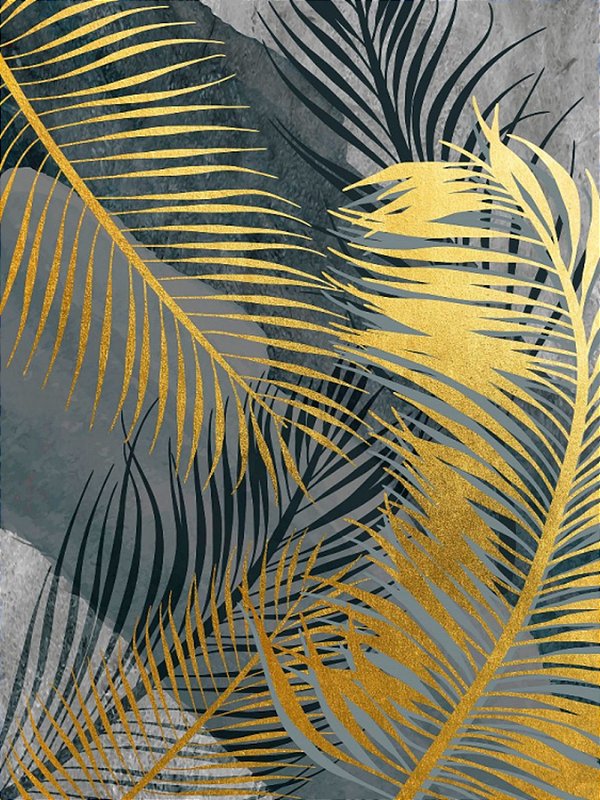 Quadro Decorativo Folhagens de Plantas 1608