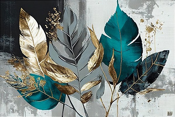 Quadro Decorativo Folhagens de Plantas 1625