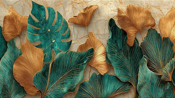 Quadro Decorativo Folhagens de Plantas 1659