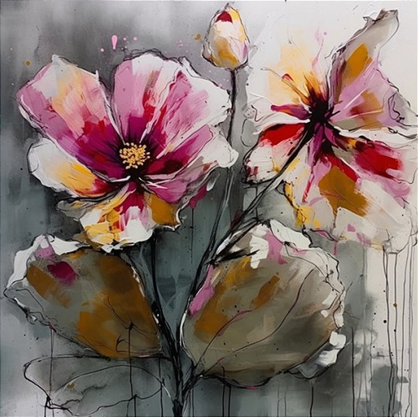 Quadro Decorativo Flores 1837