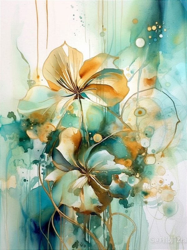 Quadro Decorativo Flores 1840