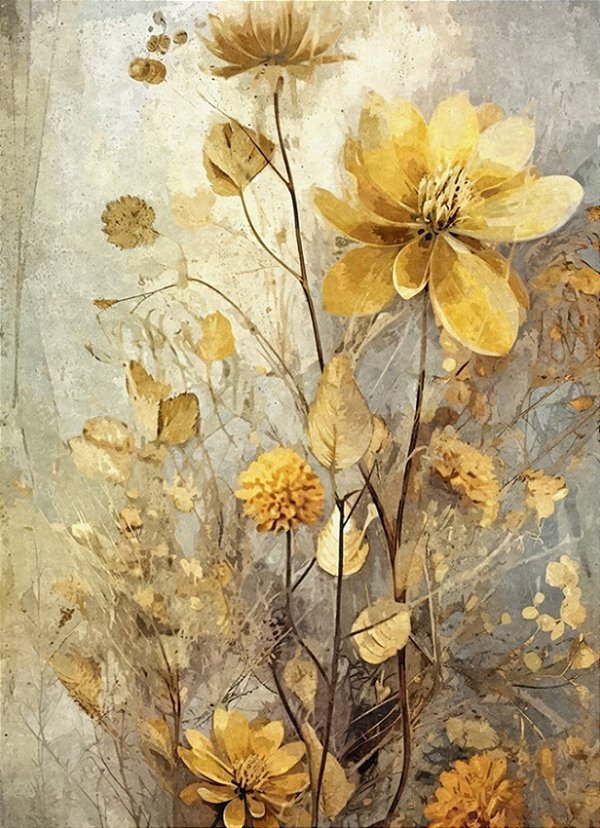 Quadro Decorativo Flores 1869