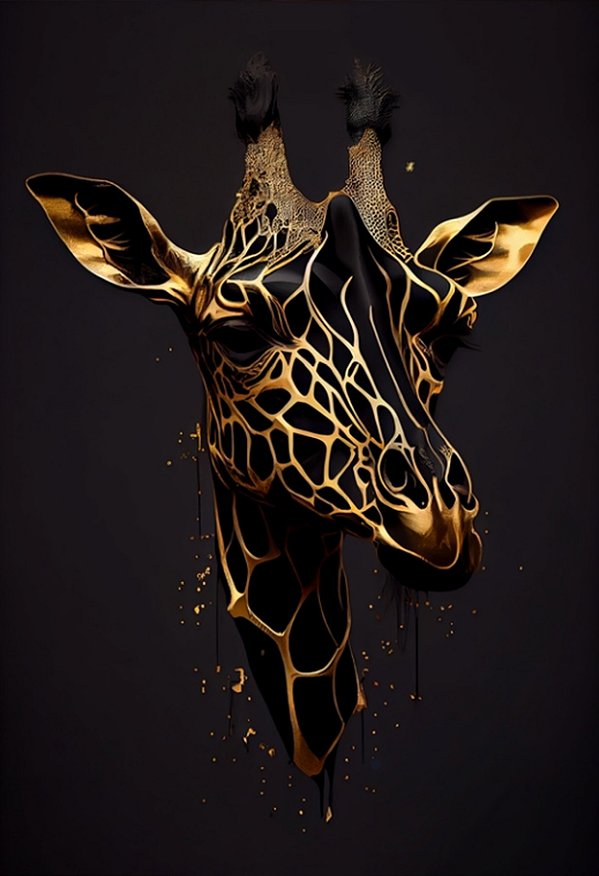 Quadro Decorativo Girafas 1974