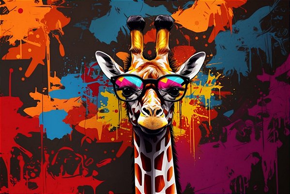 Quadro Decorativo Girafas 1986
