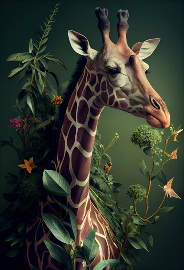 Quadro Decorativo Girafas 2002