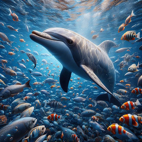 Quadro Decorativo Golfinho 2065