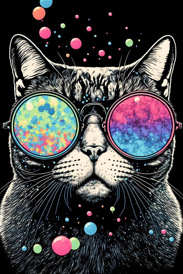 Quadro Decorativo Gatos 2105