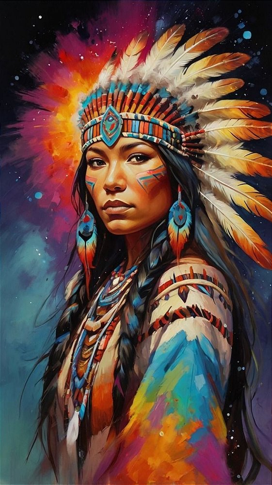 Quadro Decorativo Indigenas 2167