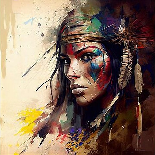 Quadro Decorativo Indigenas 2171