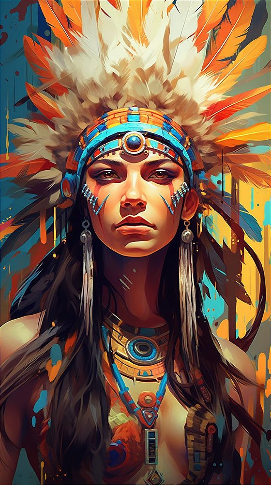 Quadro Decorativo Indigenas 2172