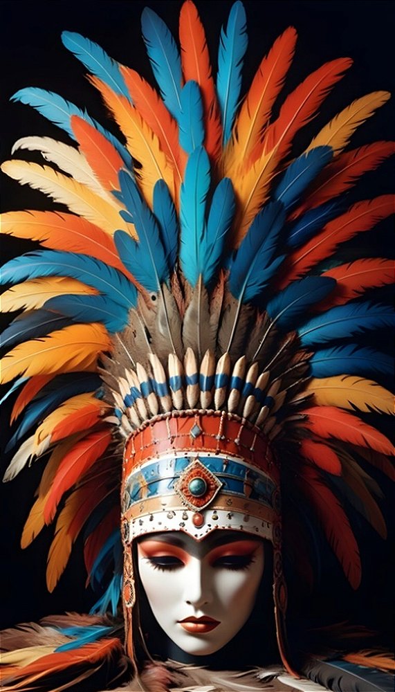 Quadro Decorativo Indigenas 2200