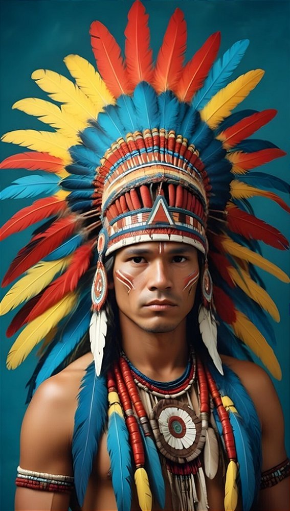 Quadro Decorativo Indigenas 2205