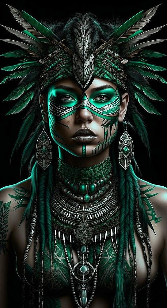 Quadro Decorativo Indigenas 2233
