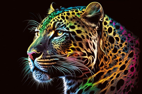 Quadro Decorativo Leopardos 2256