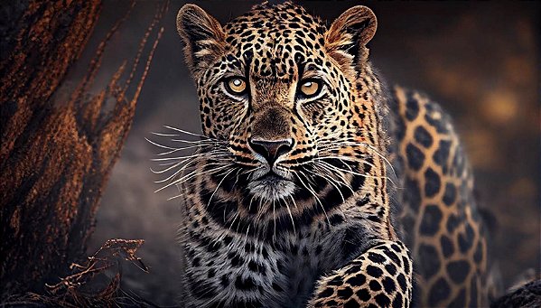 Quadro Decorativo Leopardos 2258