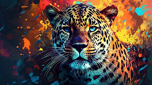 Quadro Decorativo Leopardos 2269